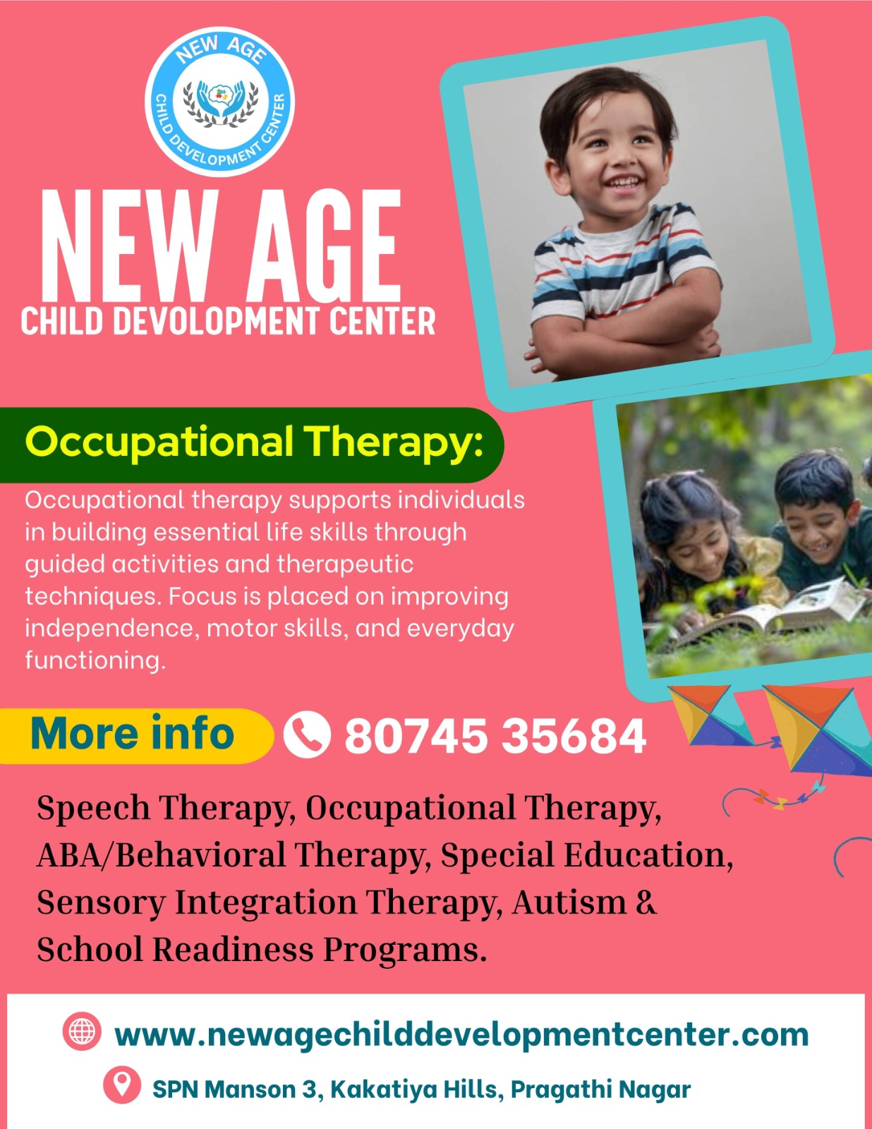 Occupational Therapy in Pragathi Nagar | New Age Child Development Center