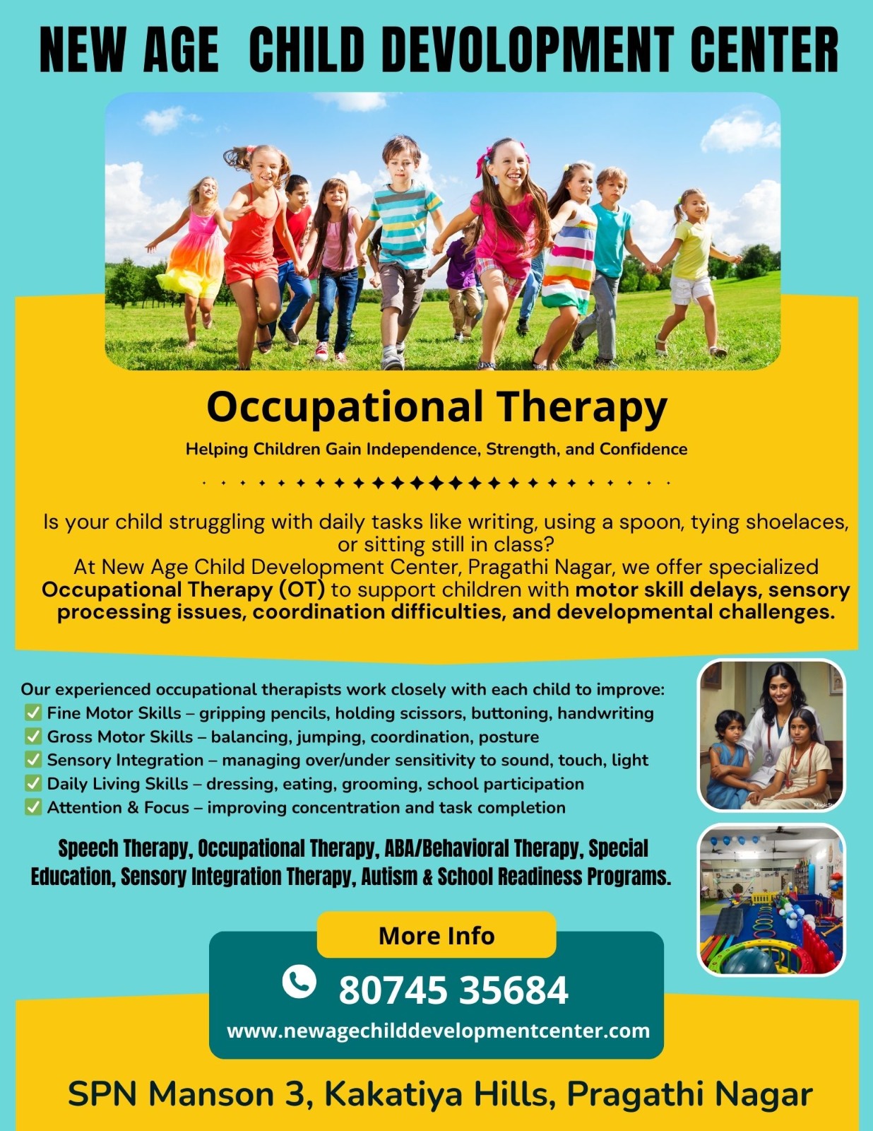 Occupational Therapy for Self-Care Skills Hyderabad | New Age Child