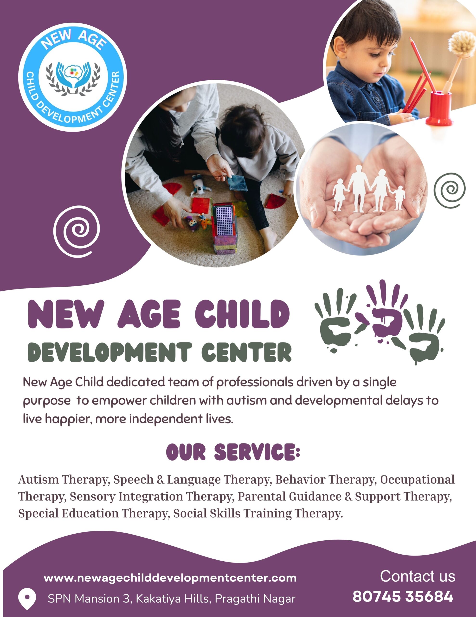 Sensory Integration Therapy in Hyderabad | New Age Child Development Center