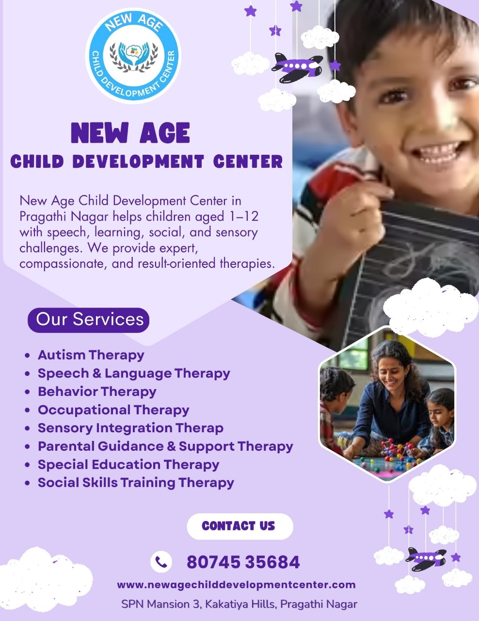 Treatment for Childhood Behavioral Issues | New Age Child Development Center Hyderabad