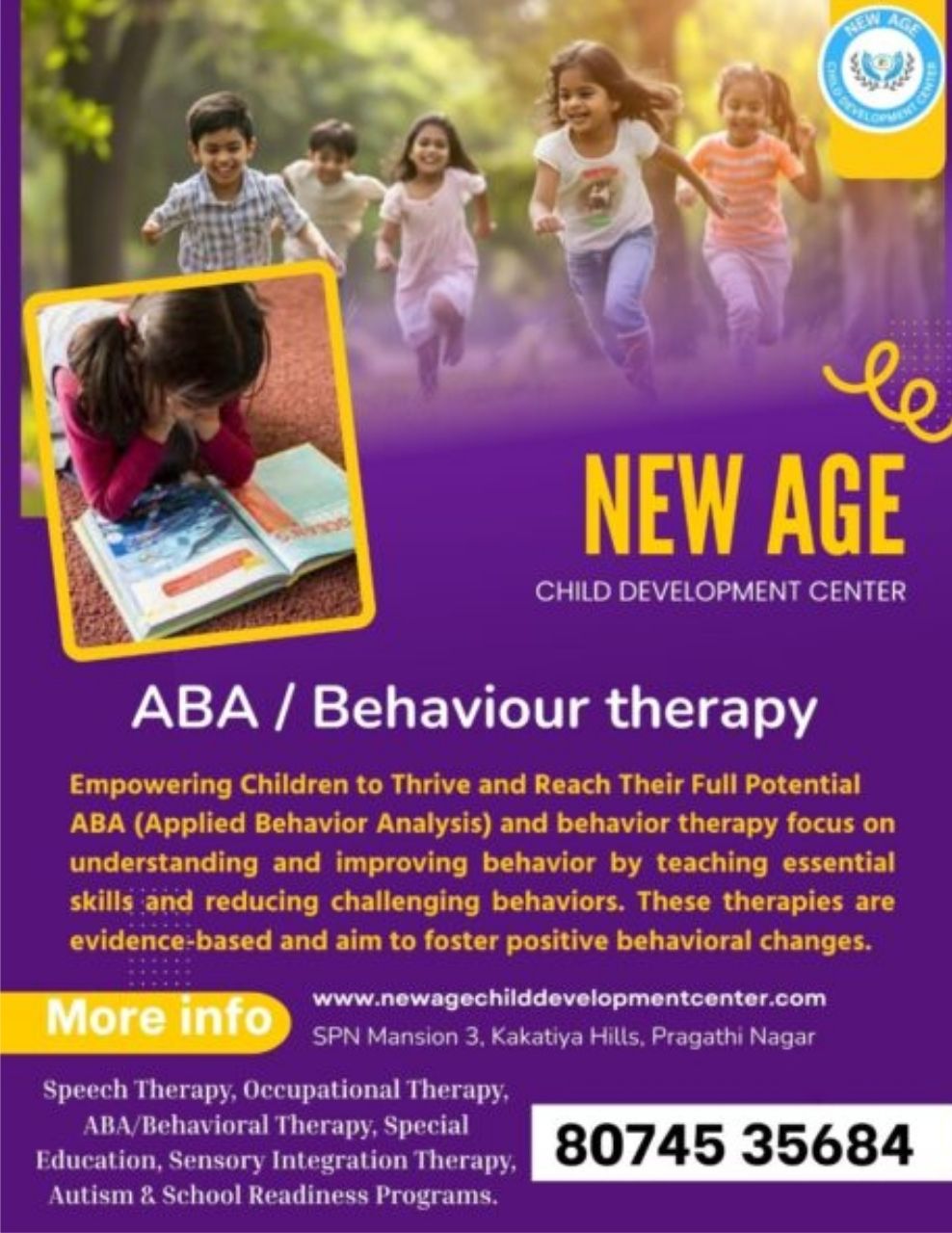 ABA Therapy Center in Hyderabad | New Age Child Development Center