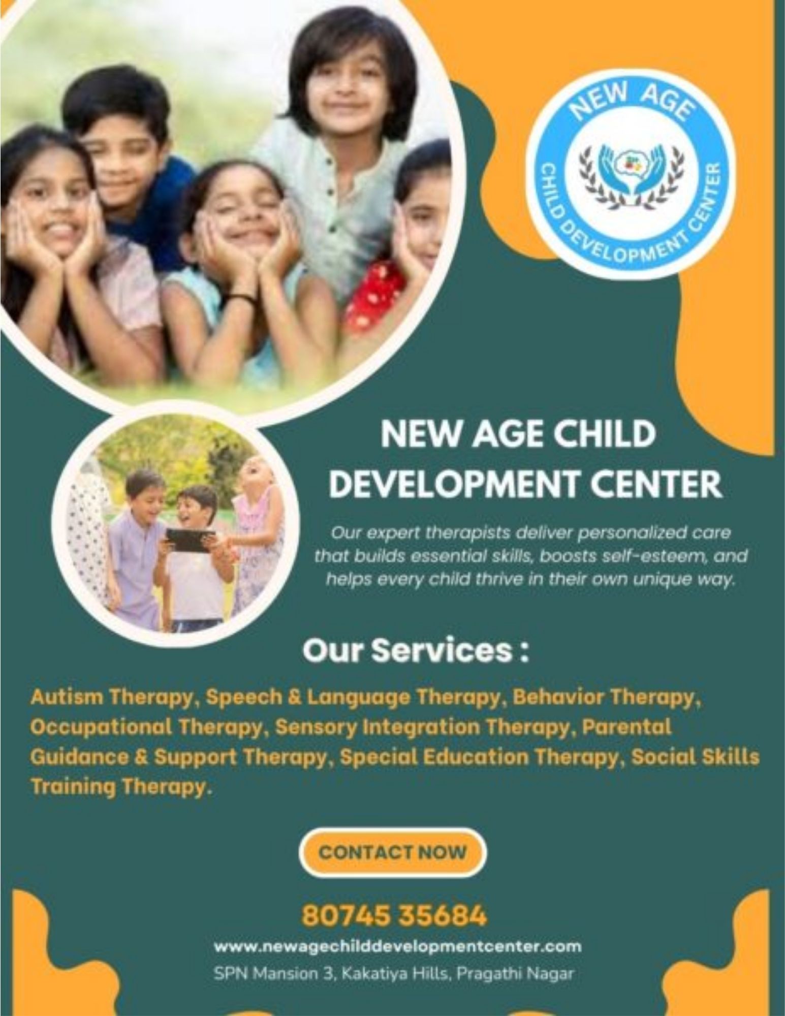 Pediatric Speech Therapy Center in Pragathi Nagar | New Age Child Development Center