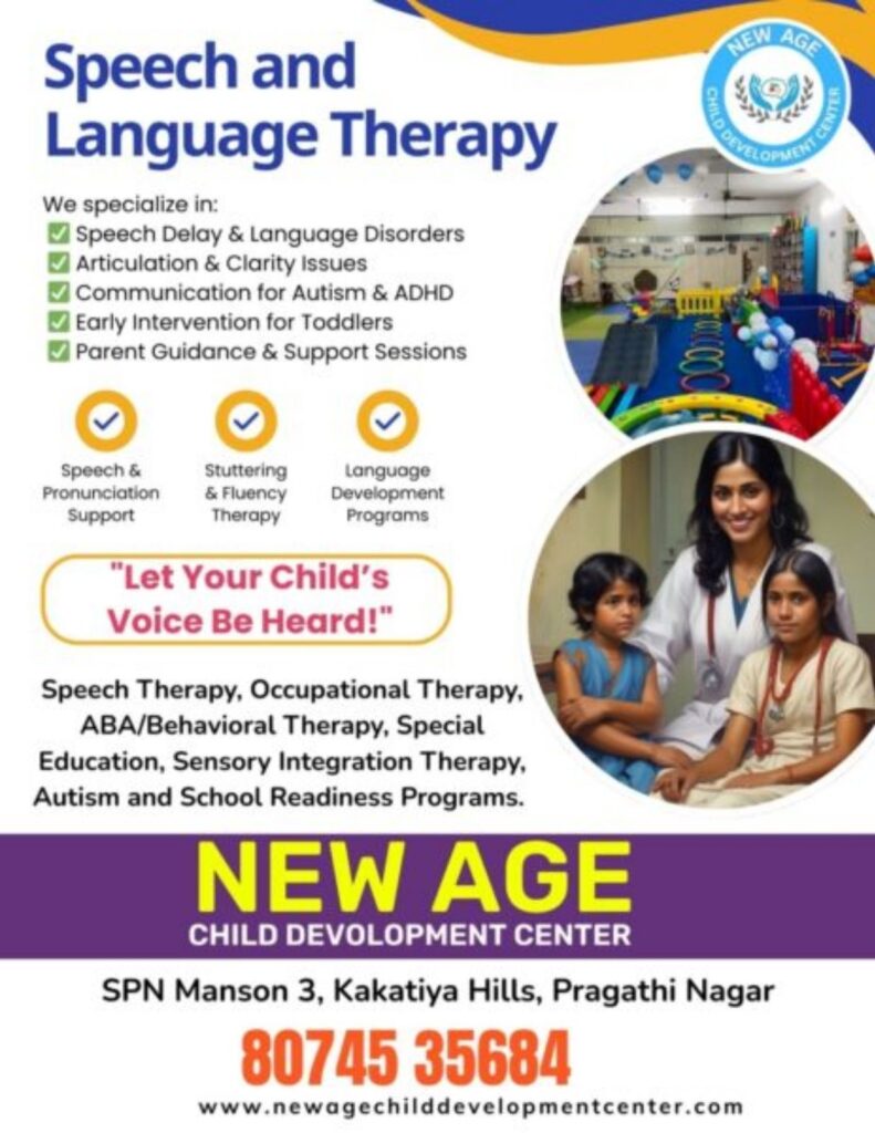 Speech Therapy in Pragathi Nagar | New Age Child Development Center