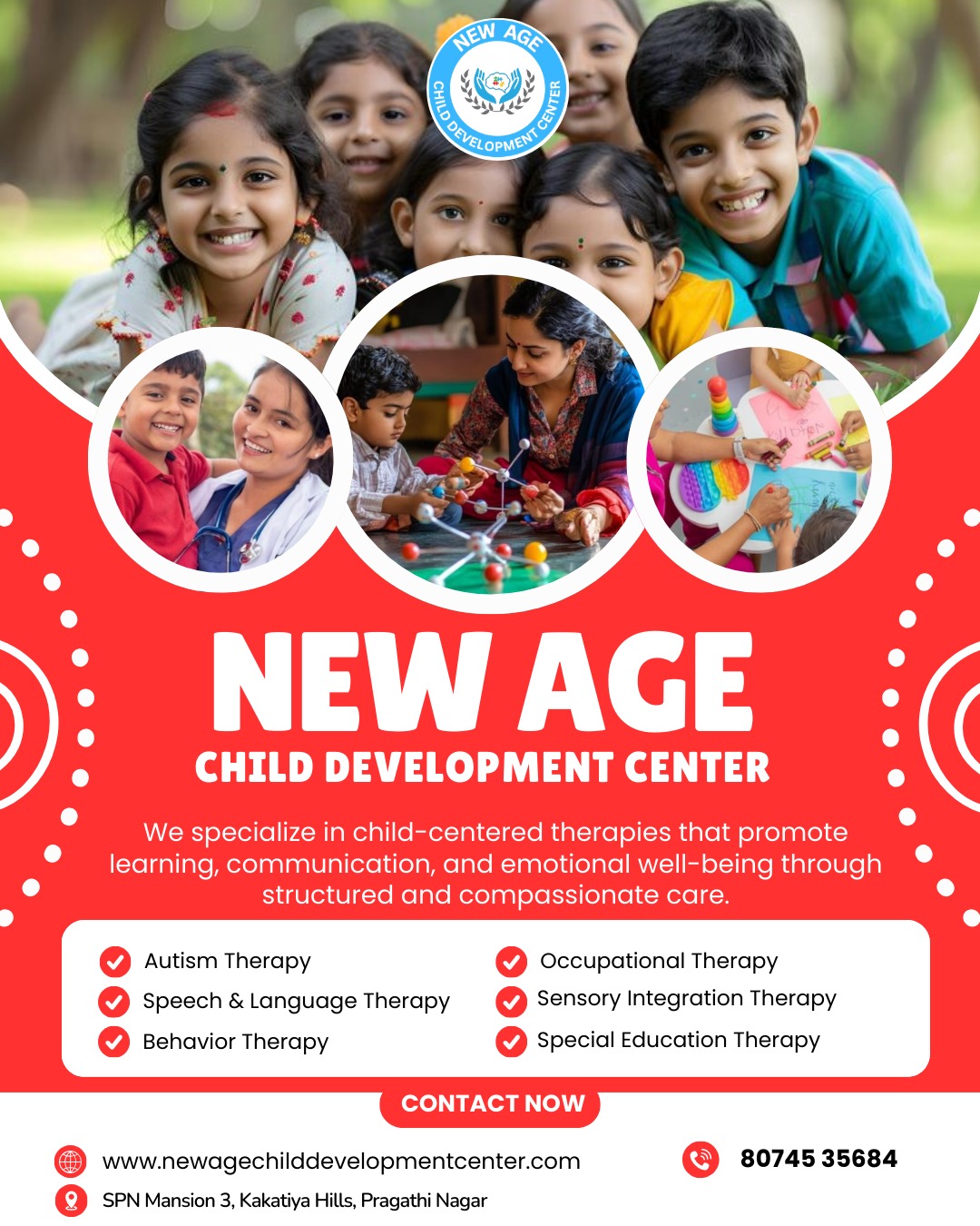 Speech Therapy for Toddlers in Hyderabad | New Age Child Development Center