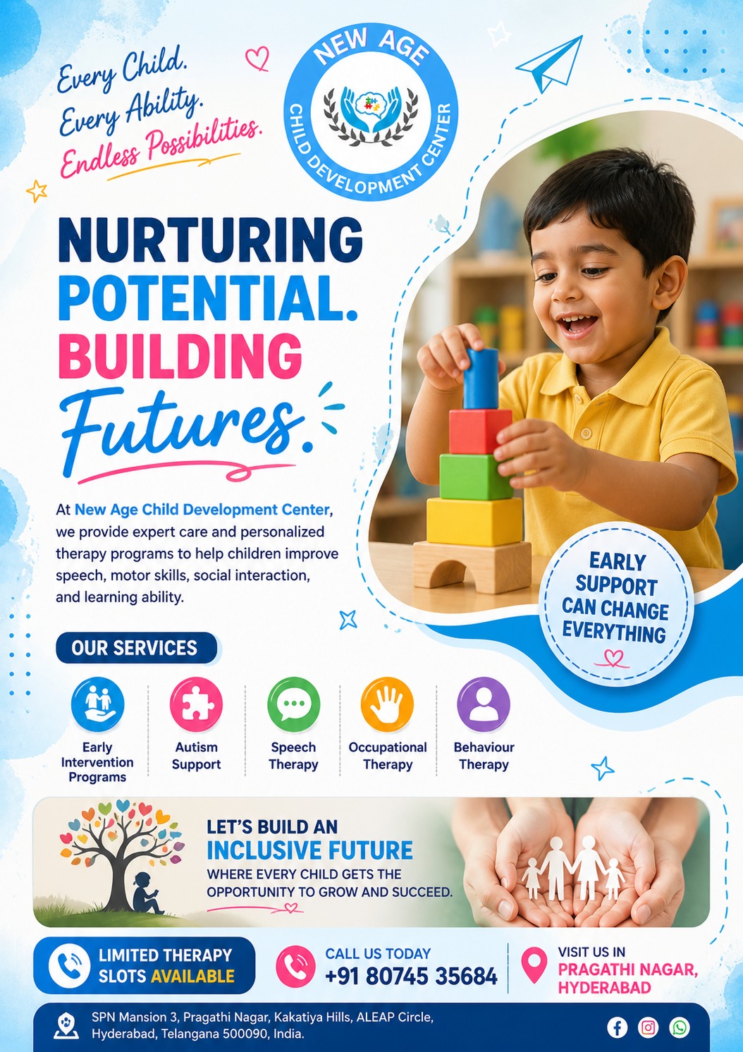 Best Child Therapy Center in Hyderabad | New Age Child Development Center