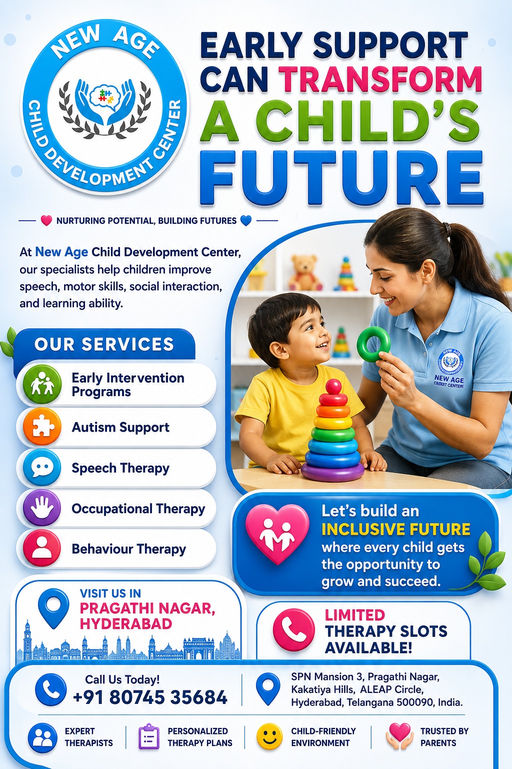 Kids Therapy Center with Speech and Occupational Therapy in Hyderabad